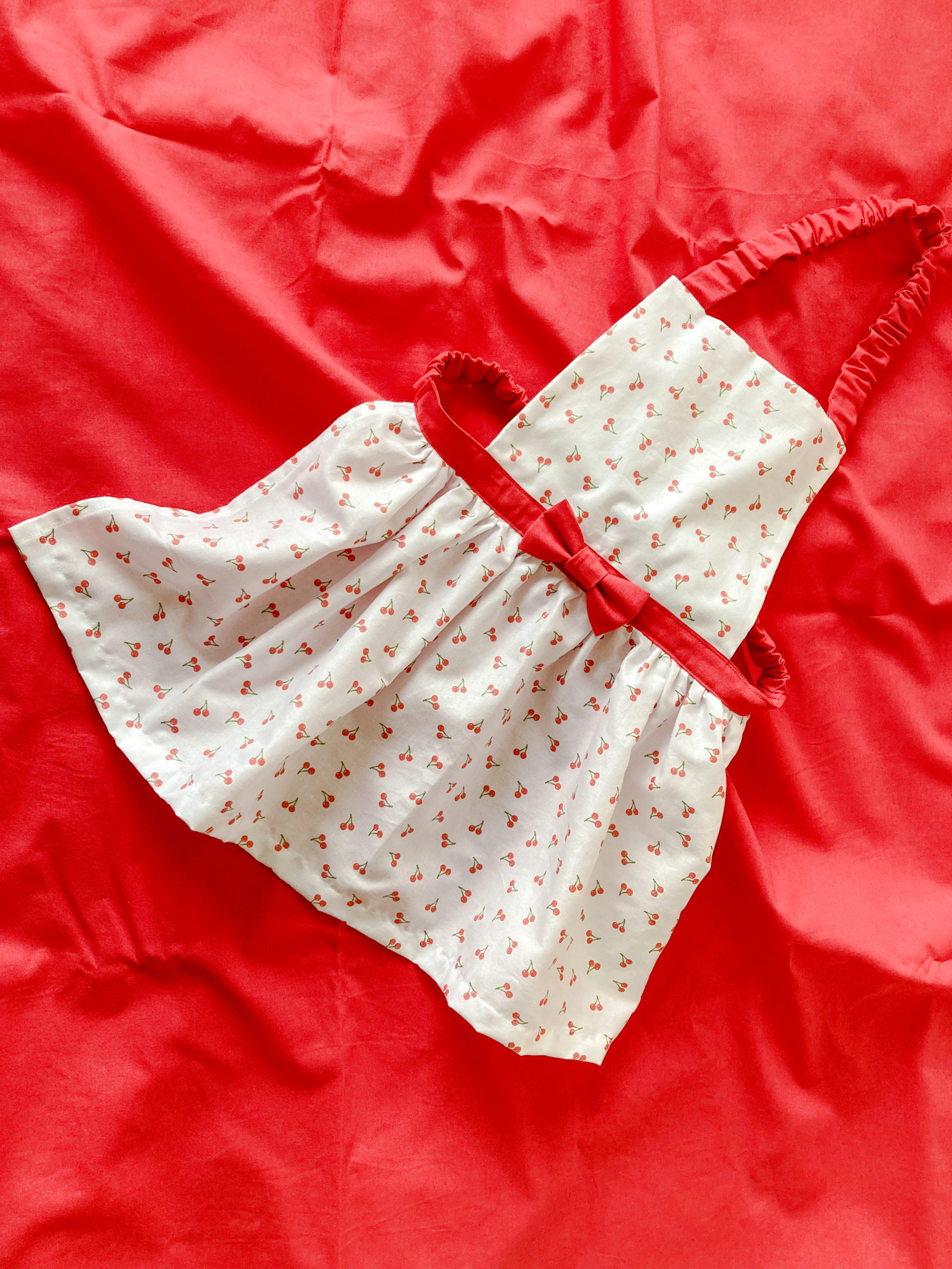 お手伝いも楽しくなる?子供用ギャザーエプロンの作り方